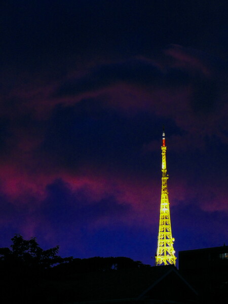 夕暮れの鉄塔