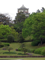 日本庭園と福山城