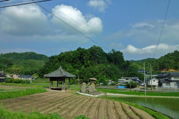 社の有る風景