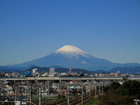 秋空と富士山