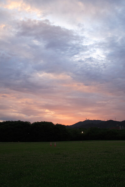 「淡」夕焼け