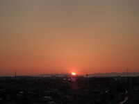 2009年61日目の夕焼け