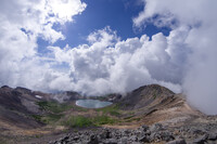 絶景、噴火口