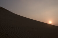 砂丘の夕焼け