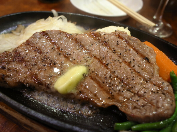 熊本牛のステーキ