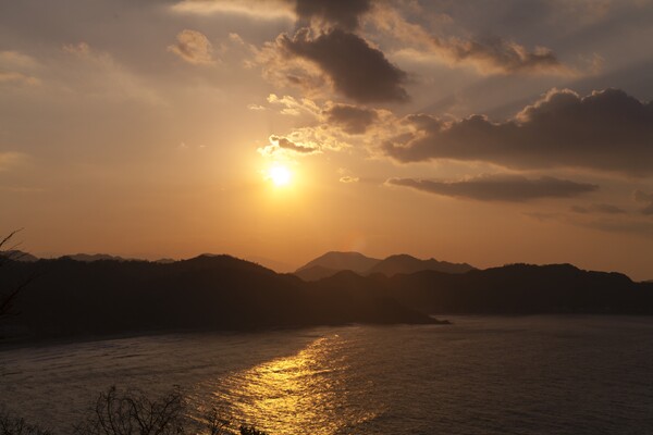 日本海の夕焼け！