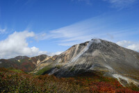 秋の空と紅葉の始まり at那須岳