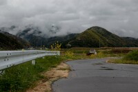 雨がばらばらと・・。