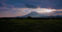 夕暮れの南部富士