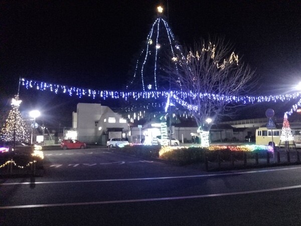 矢板駅のイルミネーション点灯イベント