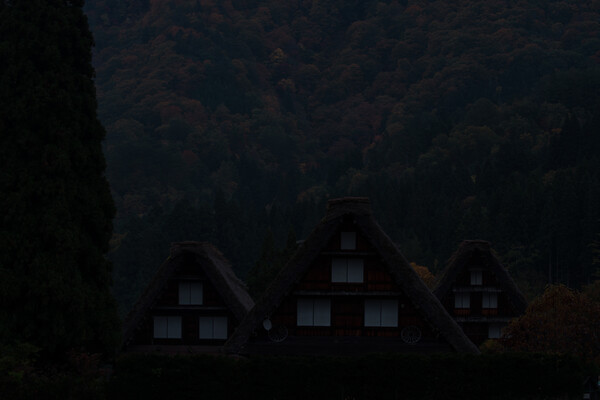 リアル　暗闇の合掌造り
