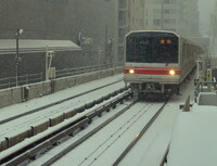 雪の地下鉄