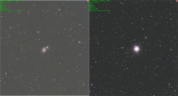 子持ち星雲M51 ＆ ヘルクレス座球状星団M13