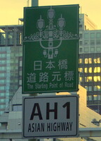 AH1 アジアハイウェイ1号線標識