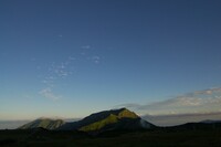 立山の夜明け