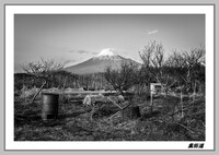 【白黒写真】富士山との暮らし