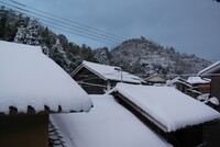 雪国に雪が降りました!