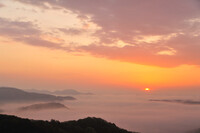 雲海に朝日が昇る