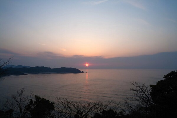 日本海の日の入り。