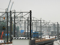 冬の北陸富山駅
