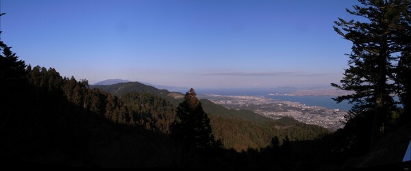 比叡山から琵琶湖を見下ろす