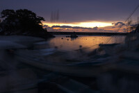 2006年漁港の夜明け