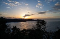 羽尾岬の夕焼け。