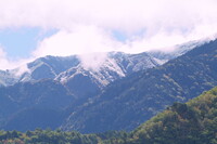木曾駒ケ岳の初雪