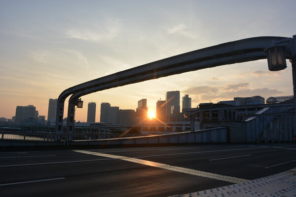 勝鬨橋の夕景
