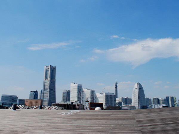 横浜港客船ターミナルからの風景