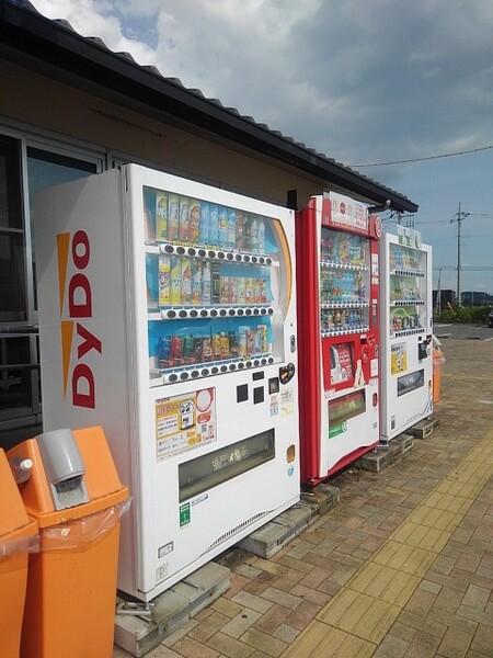 道の駅の自動販売機