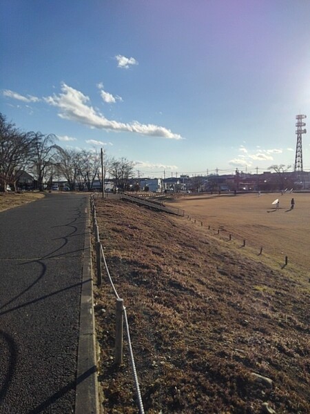 元日の恒例の長峰公園の散歩