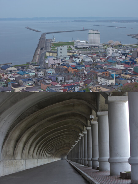 稚内港と北防波堤ドーム