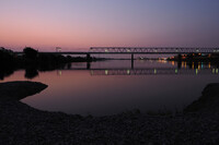 夜明けの鉄橋