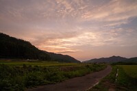 日没後の西空・・。