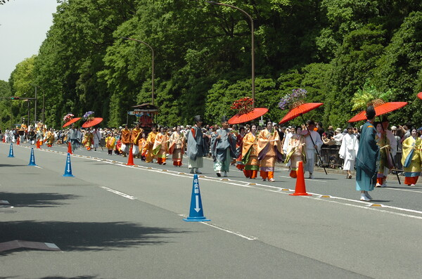 京都　葵祭です。