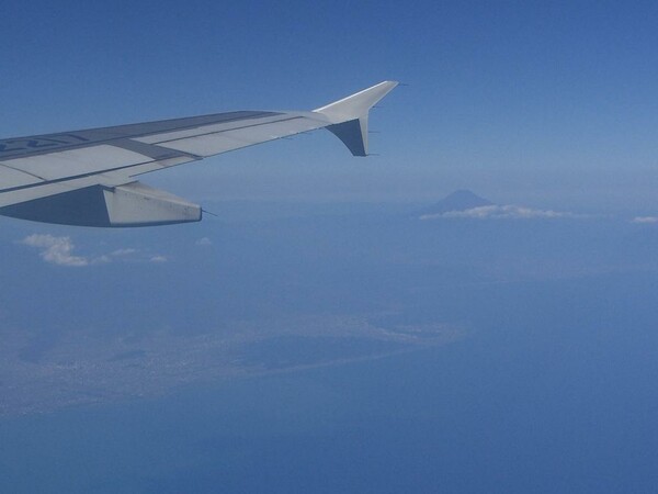 天空からの霊峰富士山