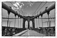 【白黒写真】ブルックリン橋