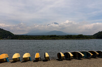 精進湖の富士