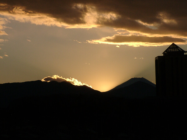 ■日没後の富士山