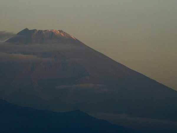 雪化粧　富士山