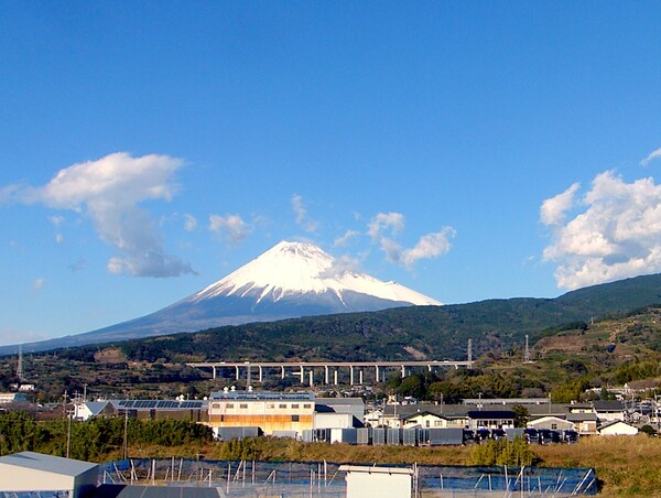車中よりの富士山