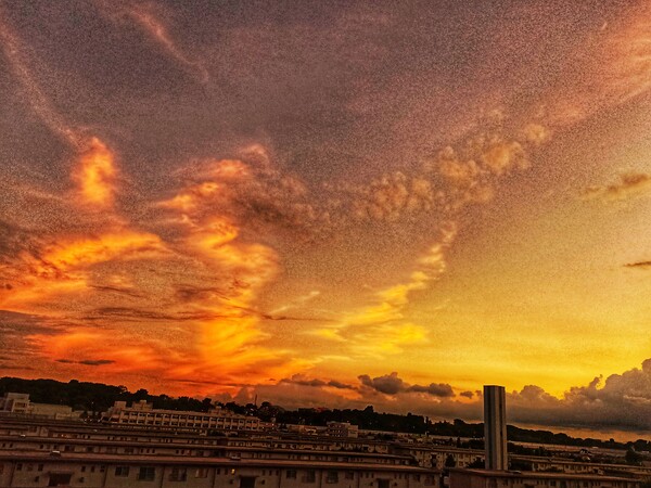 今日の夕焼け
