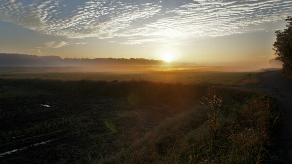 牛久沼の夜明け