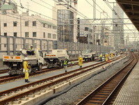 上野東京ライン工事風景