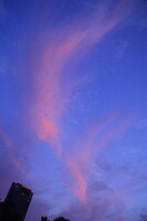 日没後の雲