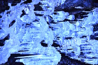 伊豆天城山　芭蕉の滝の氷柱