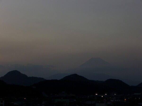 夏の終りの富士山