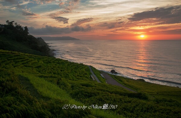 能登の夕日