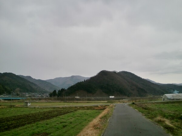 雨がぱらついてる今朝の東の空